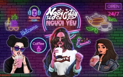 File tranh File tranh dán tường cà phê nhà hàng CF9697 (bản gốc) treo phòng ăn