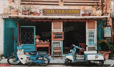 File gốc File tranh dán tường cà phê nhà hàng CF9706 (in lụa) tranh thuận buồm