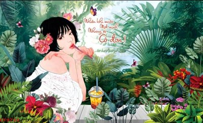 Tải file File tranh dán tường cà phê nhà hàng CF9733 (gốc) in nhanh