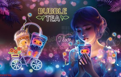 File in trần File tranh dán tường cà phê nhà hàng CF9736 (bản gốc 3D) sống động