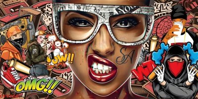 Tải file File tranh dán tường cà phê nhà hàng CF9750 (gốc) chủ đề tâm linh