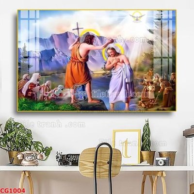 File in trần File gốc tranh công giáo CG1004 (file gốc) hoa văn 3D
