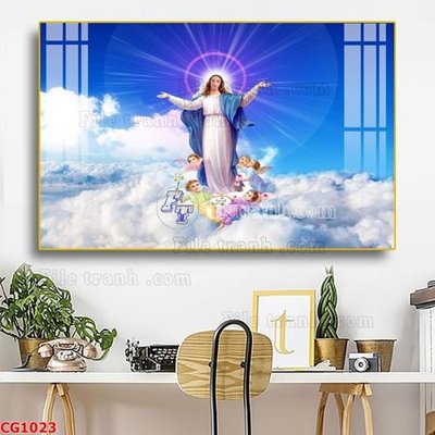 File gốc File gốc tranh công giáo CG1023 (in tráng gương) ốp tường