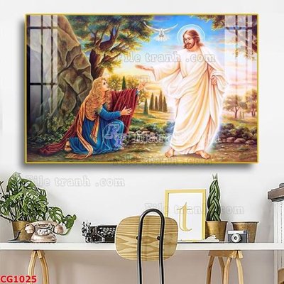 Ảnh gốc file in lụa File gốc tranh công giáo CG1025 chi tiết