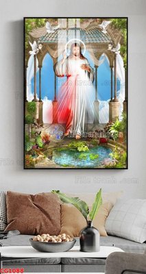 File tranh File gốc tranh công giáo CG1088 (gốc) in vải canvas