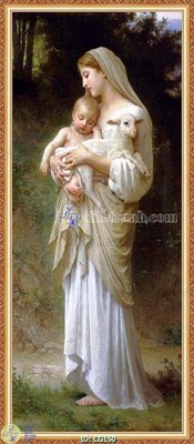 File in mica File gốc tranh công giáo CG150 (bản gốc) làm vách ngăn