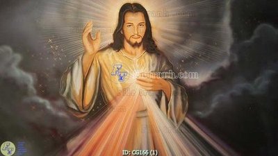 File tranh in trần 3D File gốc tranh công giáo CG166 (ảnh gốc)