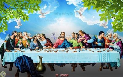 Tải file File gốc tranh công giáo CG298 (ảnh gốc) in gạch men