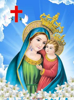 Chi tiết file gốc File gốc tranh công giáo CG332 (cho in tráng gương)