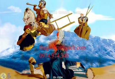 File PSD File gốc tranh công giáo CG34 (chất lượng in ấn)