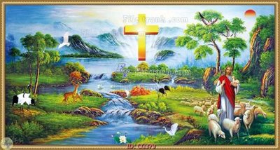 File tranh File gốc tranh công giáo CG379 (gốc) in film