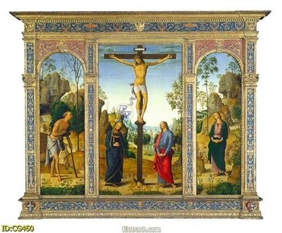 File in lụa File gốc tranh công giáo CG460 (phong cảnh) File gốc tranh công giáo CG460