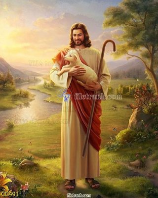 File PSD File gốc tranh công giáo CG491 (gốc) cho designer