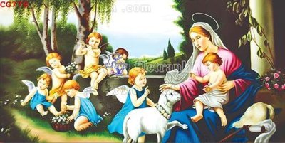 File ảnh File gốc tranh công giáo CG770 (gốc) trang trí khách sạn