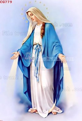 File in ấn File gốc tranh công giáo CG779 (bản gốc) sắc nét