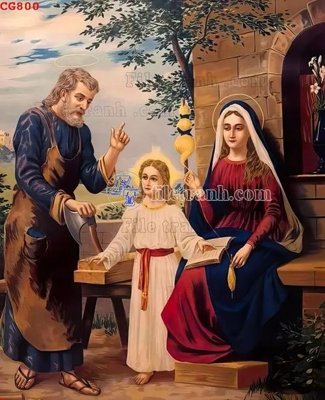 File tranh File gốc tranh công giáo CG800 (bản gốc) in canvas