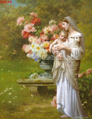 File gốc File gốc tranh công giáo CG824 (in tráng gương) sang trọng