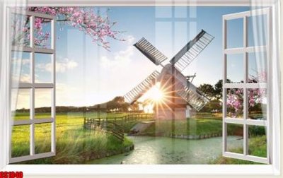 Download file File tranh gốc cửa sổ 3D CS1040 (gốc) cho xưởng in