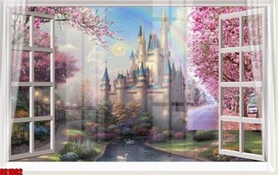 File PSD File tranh gốc cửa sổ 3D CS1092 (gốc) cho designer