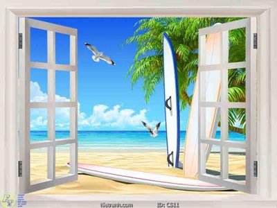 File gốc File gốc cửa sổ 3D CS11 (trang trí) phòng trẻ em