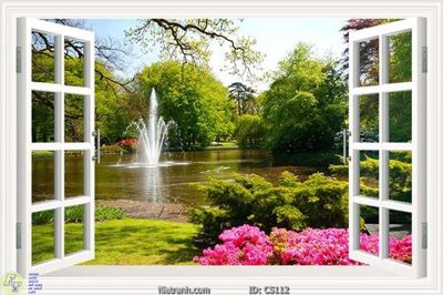 File gốc File gốc cửa sổ 3D CS112 (in tráng gương) ốp tường