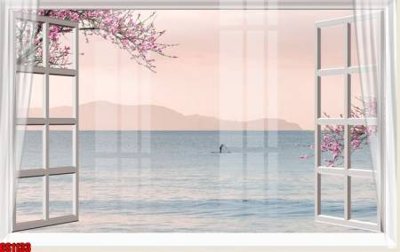 File tranh trang trí File tranh gốc cửa sổ 3D CS1133 (file gốc)