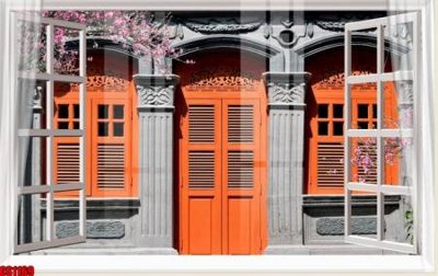 File gốc in ấn File tranh gốc cửa sổ 3D CS1169 chuẩn màu CMYK