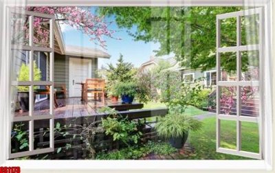 File tranh File tranh gốc cửa sổ 3D CS1173 (bản gốc) treo tường