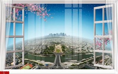Tải file File tranh gốc cửa sổ 3D CS1199 (gốc) in trên mọi chất liệu
