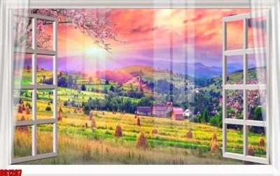 File gốc File tranh gốc cửa sổ 3D CS1207 (chuẩn màu) cho in offset