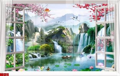 File gốc in ấn File tranh gốc cửa sổ 3D CS1211 chuẩn màu CMYK