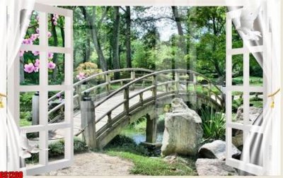 File PSD File tranh gốc cửa sổ 3D CS1268 (bản gốc) dễ dàng edit