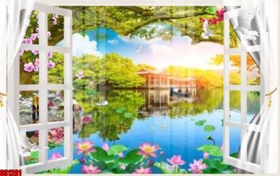 File gốc File tranh gốc cửa sổ 3D CS1281 (in mica) làm bảng hiệu