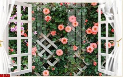 File tranh in tráng gương File tranh gốc cửa sổ 3D CS1323 (siêu nét)