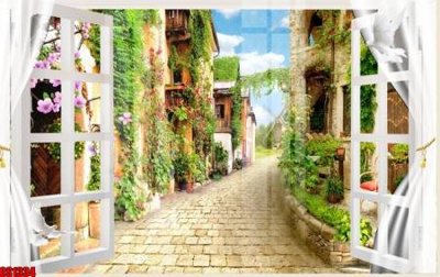 File gốc File tranh gốc cửa sổ 3D CS1334 (thiết kế) cho in ấn