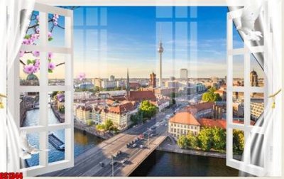 File tranh File tranh gốc cửa sổ 3D CS1344 (ảnh gốc) sắc nét hoàn hảo