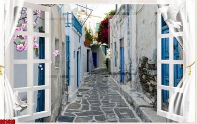 File tranh File tranh gốc cửa sổ 3D CS1416 (bản gốc) treo phòng ăn