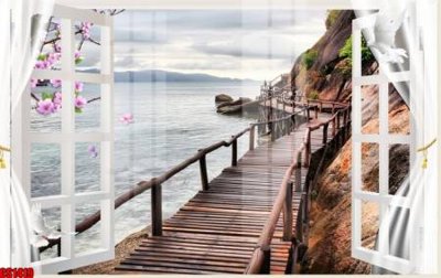 Hình ảnh file gốc File tranh gốc cửa sổ 3D CS1419 (chất lượng cao)