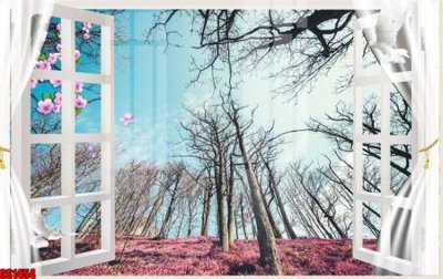 File PSD File tranh gốc cửa sổ 3D CS1454 (bản gốc) độ phân giải cao