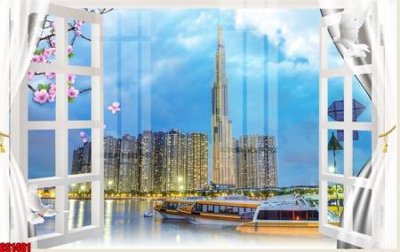 Tải file File tranh gốc cửa sổ 3D CS1481 (ảnh gốc) in tranh kính