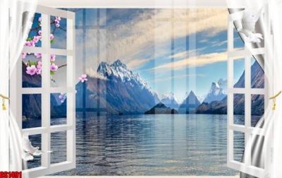 Download file tranh File tranh gốc cửa sổ 3D CS1491 (file gốc PSD)