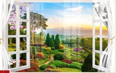 File PSD File tranh gốc cửa sổ 3D CS1560 (bản gốc) độ phân giải cao