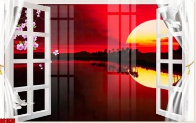 Tệp tin gốc File tranh gốc cửa sổ 3D CS1575 (chất lượng) File tranh gốc cửa sổ 3D CS1575