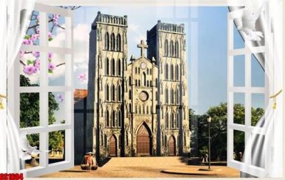 Tải file File tranh gốc cửa sổ 3D CS1604 (gốc) làm tranh treo tường