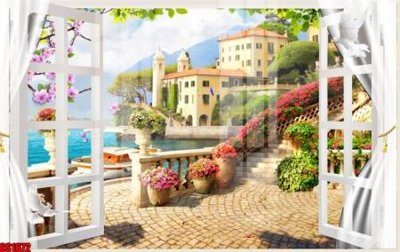 File PSD File tranh gốc cửa sổ 3D CS1672 (bản gốc) độ phân giải cao