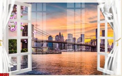 File gốc File tranh gốc cửa sổ 3D CS1721 (in mica) làm bảng hiệu