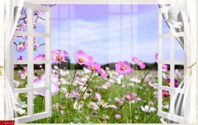 File gốc in ấn File tranh gốc cửa sổ 3D CS1727 chuẩn màu CMYK