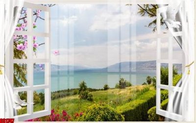 File tranh File tranh gốc cửa sổ 3D CS1747 (gốc) chủ đề thiên nhiên