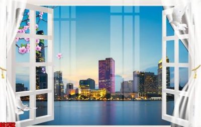 File in ấn File tranh gốc cửa sổ 3D CS1752 (bản gốc) từ file gốc