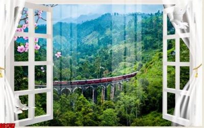 File tranh File tranh gốc cửa sổ 3D CS1757 (bản gốc) in lụa 3D